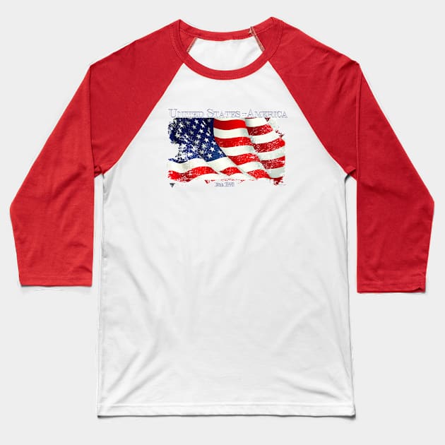 USA Baseball T-Shirt by i4ni Studio